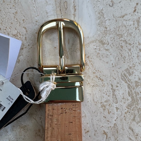 J Crew Reversable cork and gold belt - Picture 3 of 7